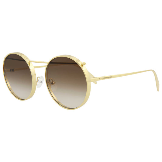 Front view of Alexander McQueen Novelty Unisex Sunglasses AM0137S-30002572-001