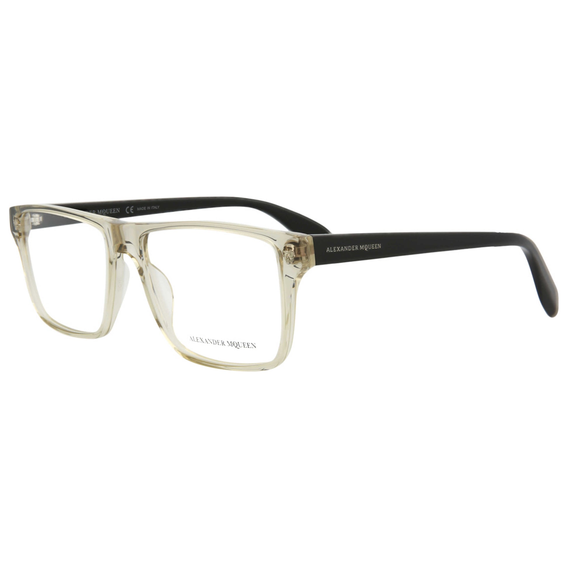 Front view of Alexander McQueen Core Men's Opticals AM0147O-30002604-003