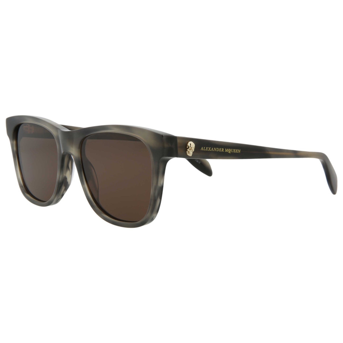 Front view of Alexander McQueen Unisex Sunglasses AM0158S-30006088-004