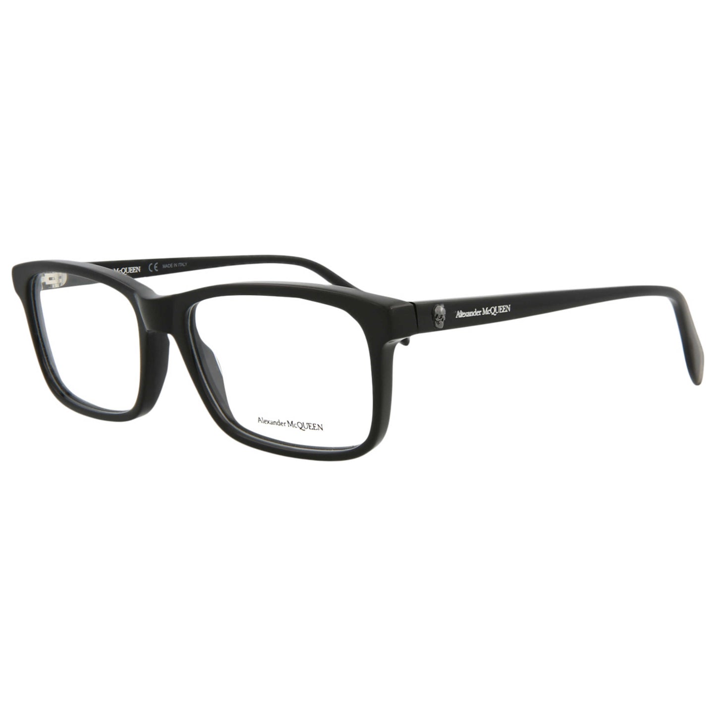 Front view of Alexander McQueen Core Unisex Opticals AM0162O-30006093-001