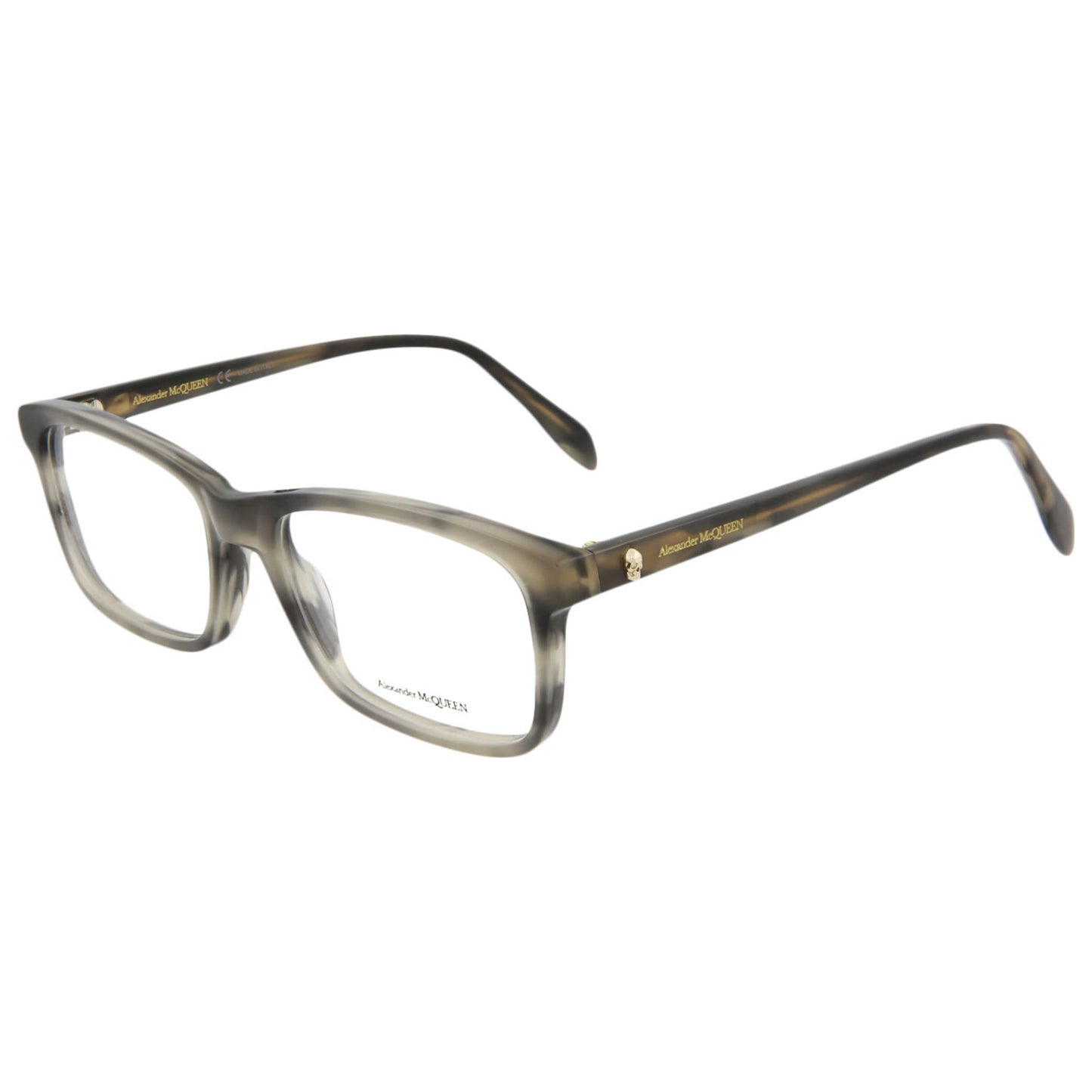Front view of Alexander McQueen Core Unisex Opticals AM0162O-30006093-004