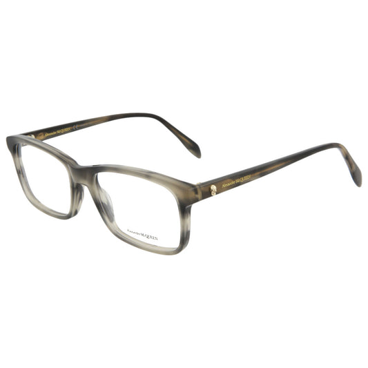 Front view of Alexander McQueen Core Unisex Opticals AM0162O-30006093-004