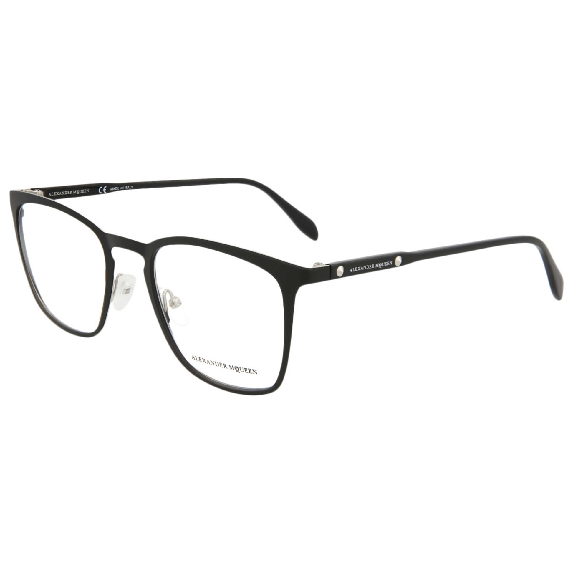 Front view of Alexander McQueen Core Unisex Opticals AM0167O-30006138-002
