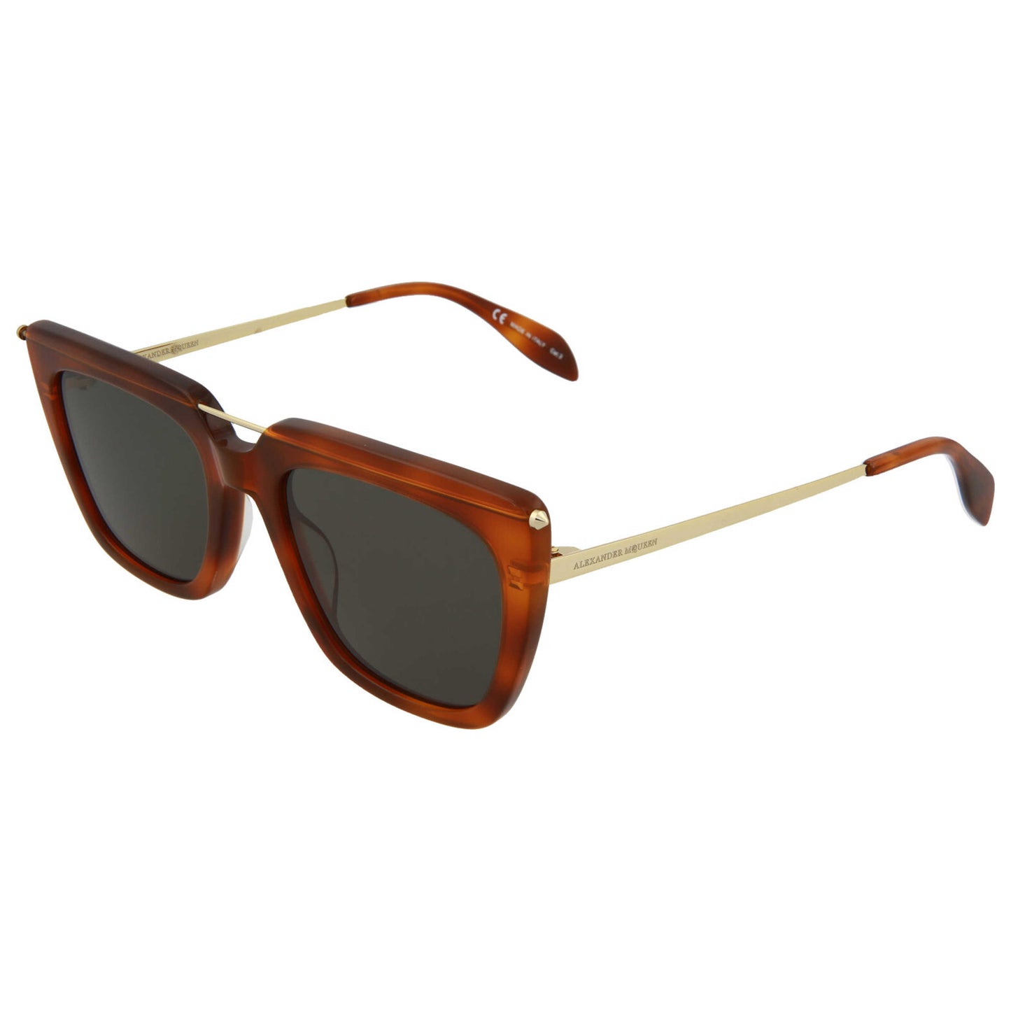 Front view of Alexander McQueen Fashion Unisex Sunglasses AM0169S-30006144-002