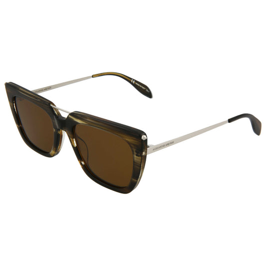 Front view of Alexander McQueen Fashion Unisex Sunglasses AM0169S-30006144-003