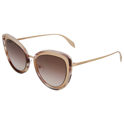 Front view of Alexander McQueen Fashion Women's Sunglasses AM0177S-30006095-004