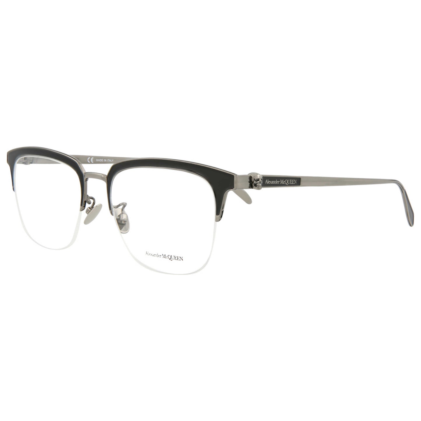Front view of Alexander McQueen Fashion Men's Opticals AM0215OA-30007272-002