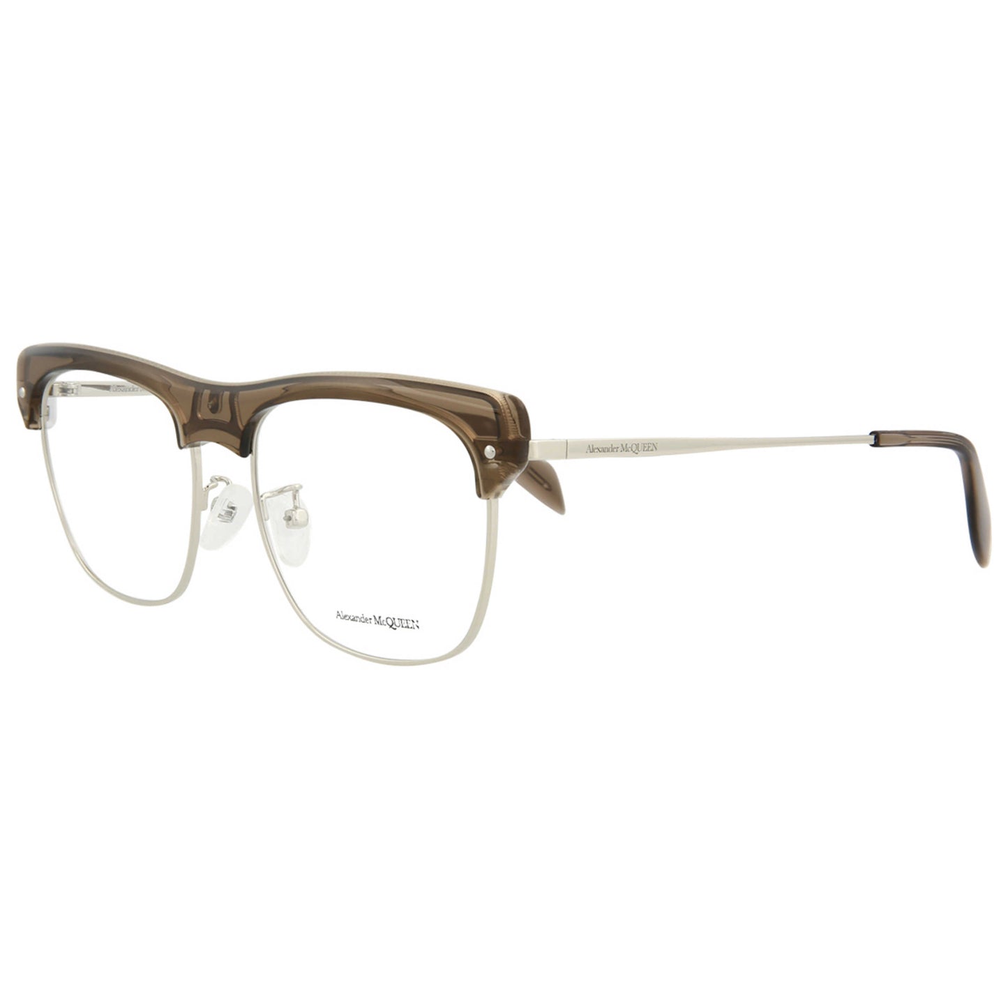 Front view of Alexander McQueen Fashion Unisex Opticals AM0237O-30008072-004