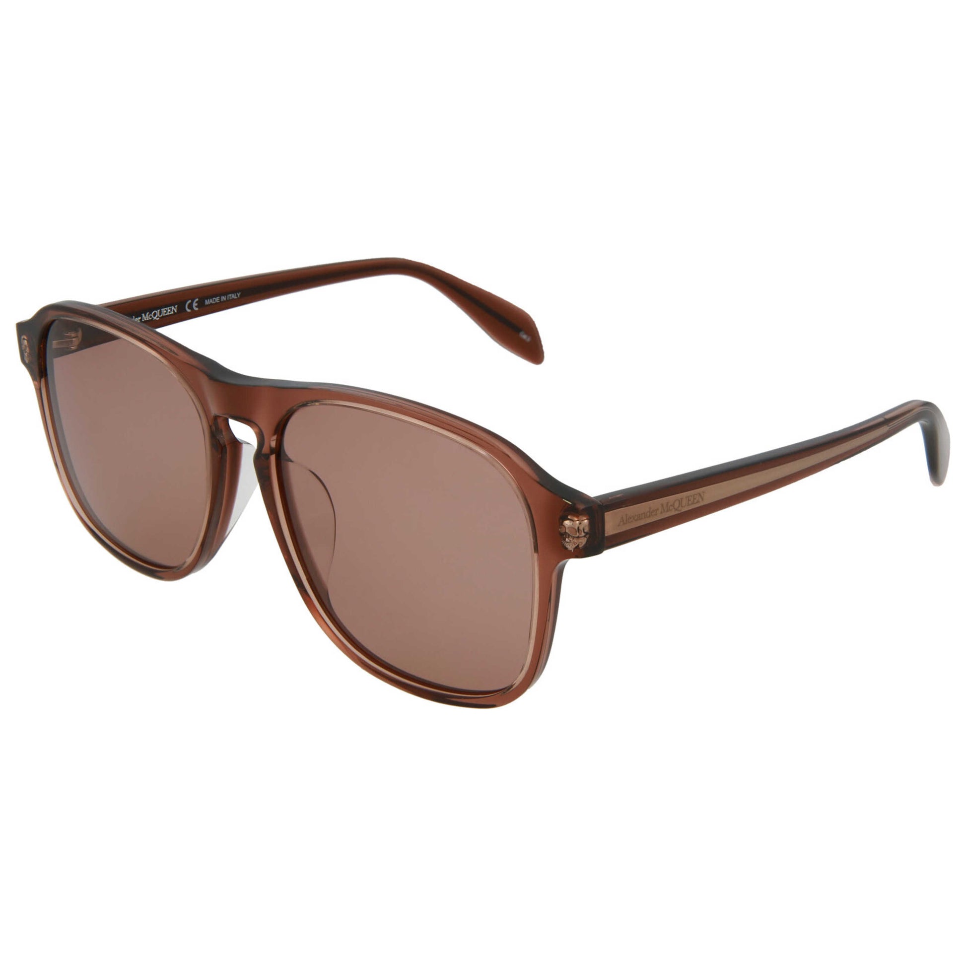 Front view of Alexander McQueen Fashion Men's Sunglasses AM0246SA-30008653-004