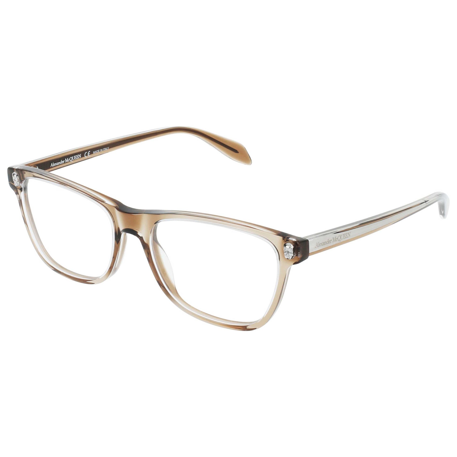 Front view of Alexander McQueen Core Unisex Opticals AM0248O-30008654-002