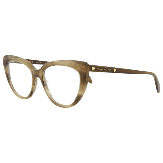 Front view of Alexander McQueen Core Women's Opticals AM0253O-30008688-004