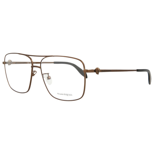 Front view of Alexander McQueen Core Unisex Opticals AM0277O-30009377-002
