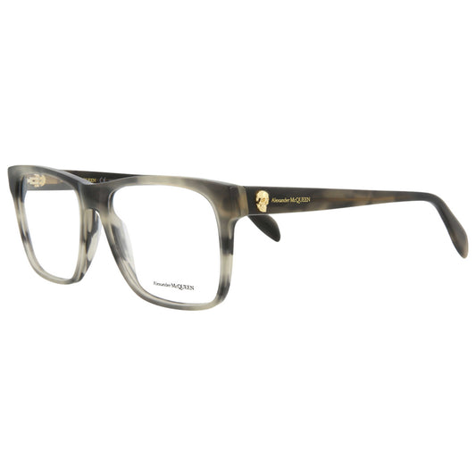 Front view of Alexander McQueen Core Men's Opticals AM0282O-30009386-003