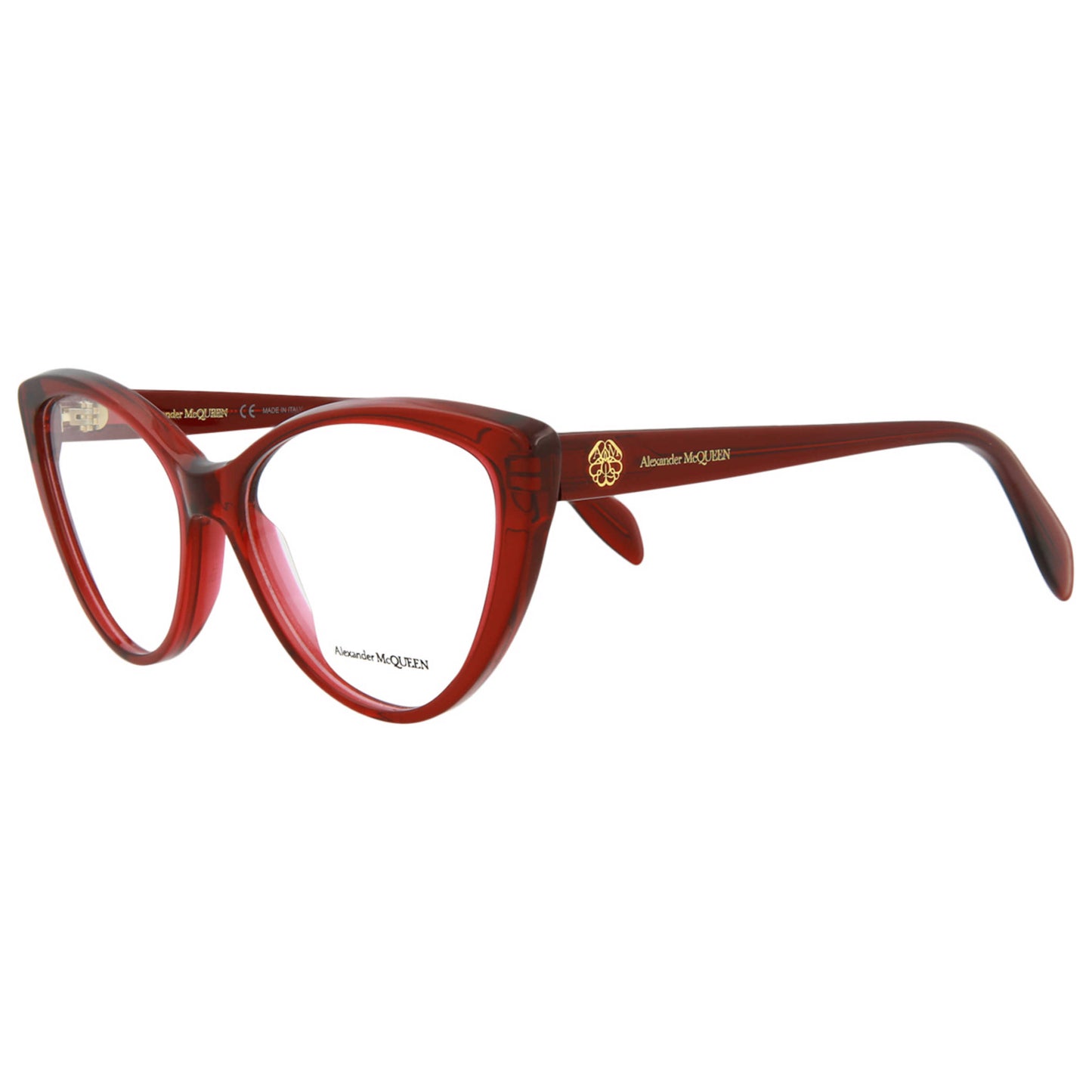 Front view of Alexander McQueen Core Women's Opticals AM0287O-30009400-003