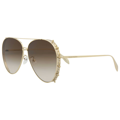 Front view of Alexander McQueen Novelty Unisex Sunglasses AM0308S-30010850-002