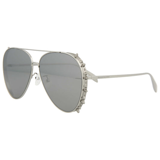 Front view of Alexander McQueen Fashion Unisex Sunglasses AM0308S-30010850-003