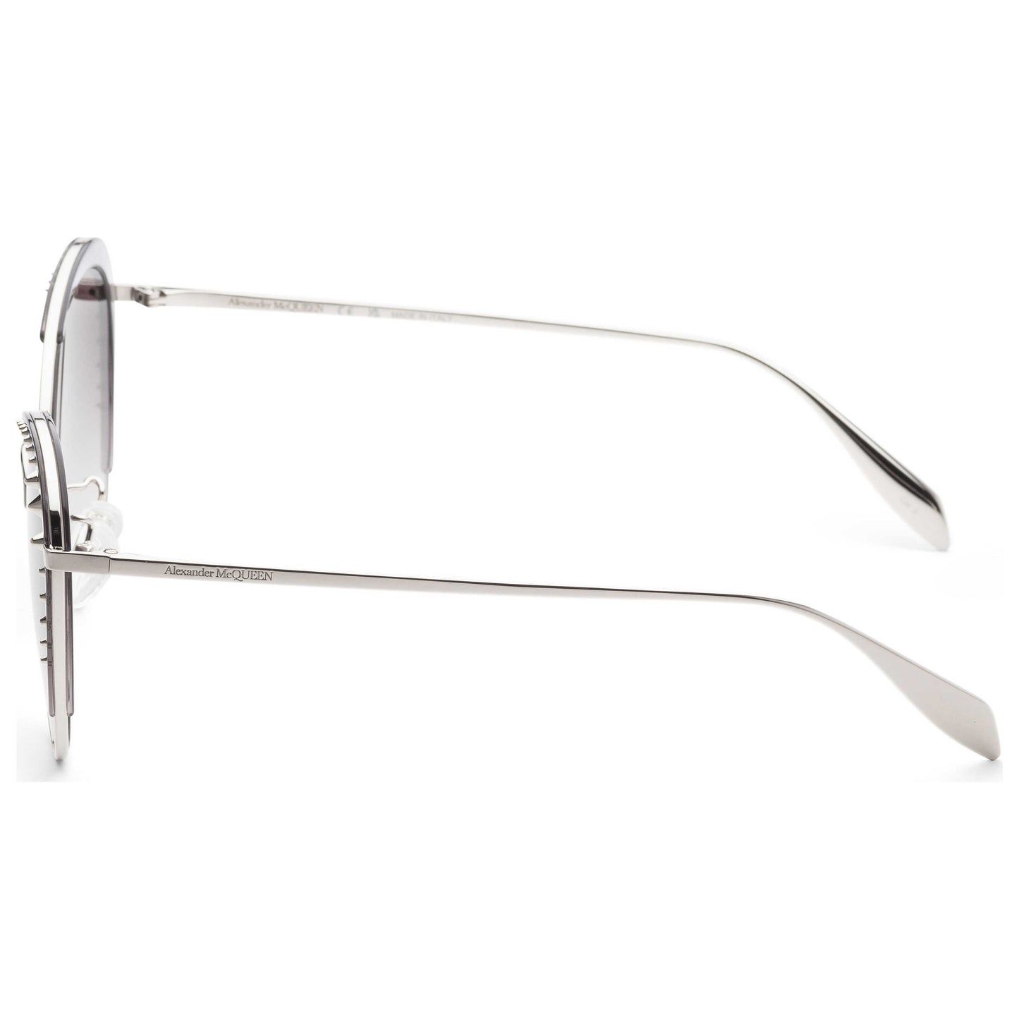 Left view of Alexander McQueen Fashion Women's Sunglasses AM0310S-001-59