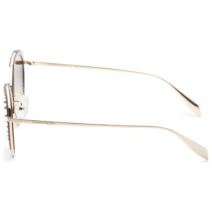 Left view of Alexander McQueen Fashion Women's Sunglasses AM0310S-002-59