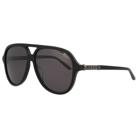 Front view of Alexander McQueen Fashion Men's Sunglasses AM0322S-30010879-001