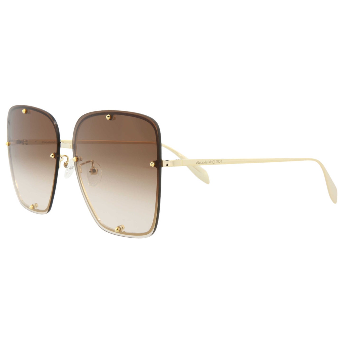 Front view of Alexander McQueen Fashion Women's Sunglasses AM0364S-30012309-002