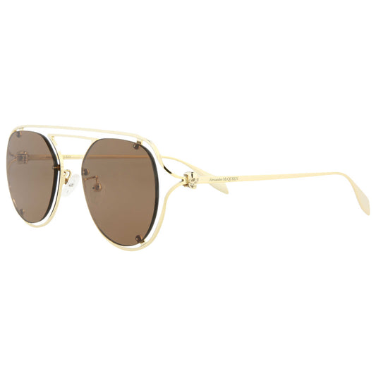Front view of Alexander McQueen Novelty Unisex Sunglasses AM0365S-30012316-002
