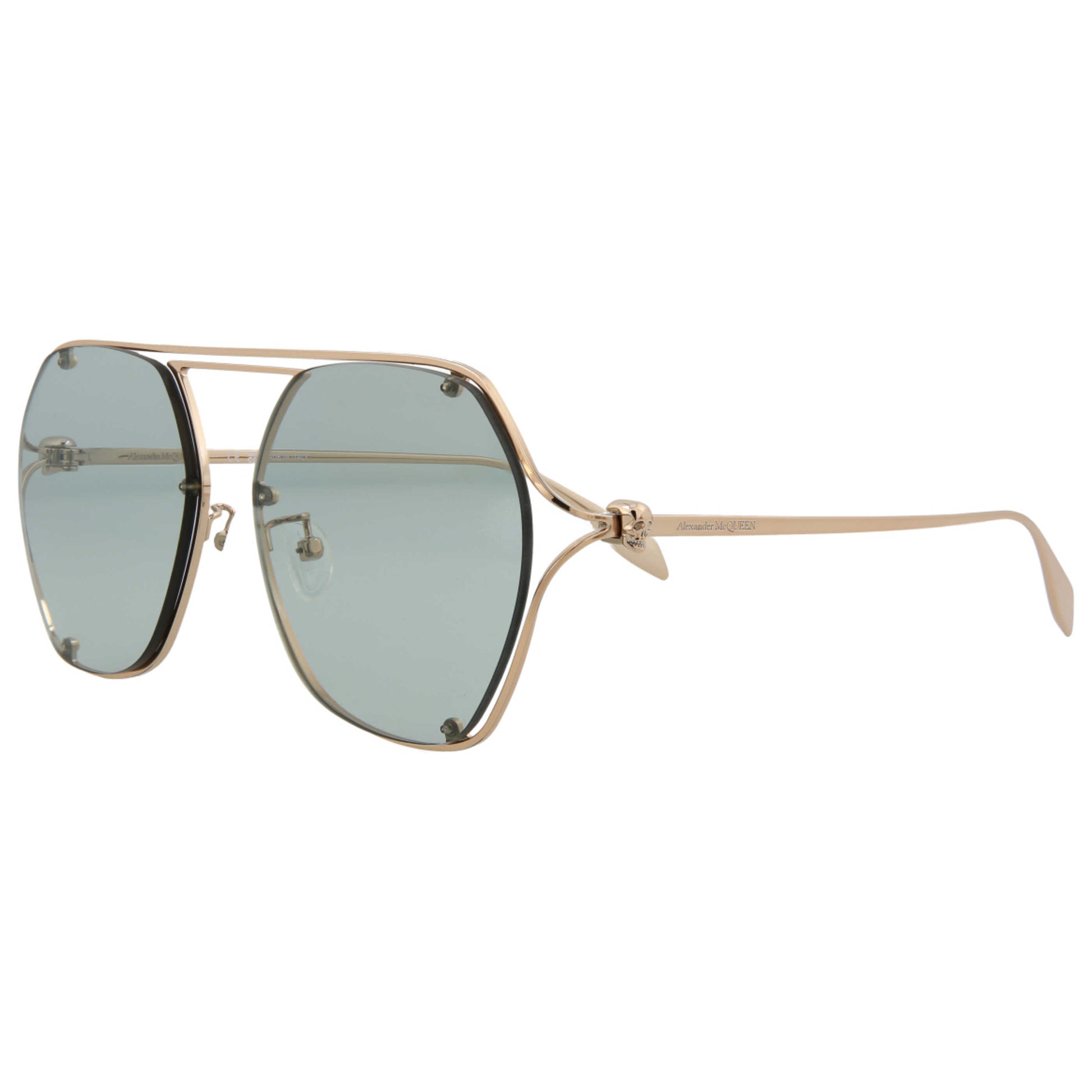 Front view of Alexander McQueen Novelty Women's Sunglasses AM0367S-30012318-003