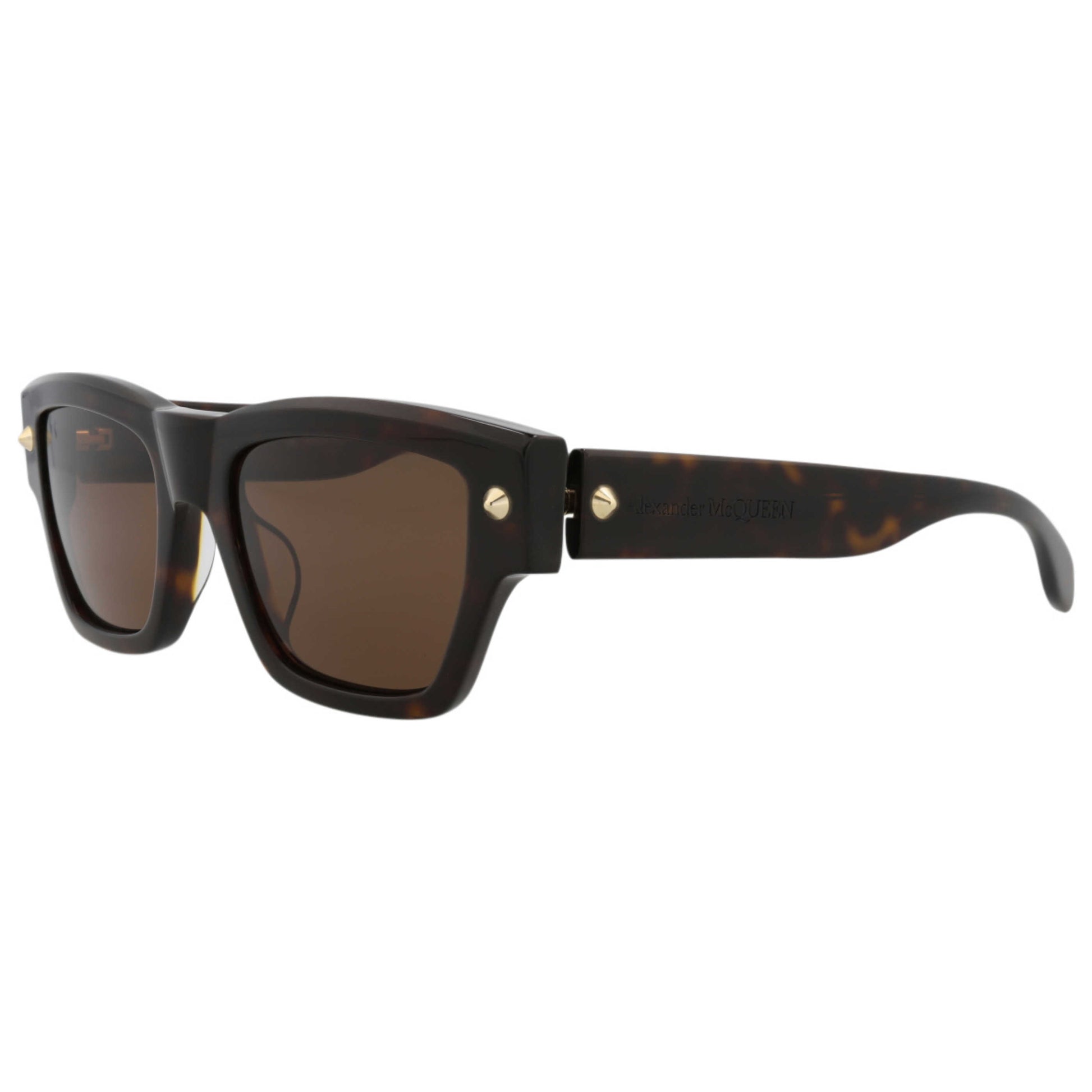 Front view of Alexander McQueen Fashion Men's Sunglasses AM0409S-30014340-002