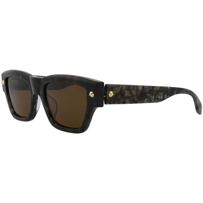 Front view of Alexander McQueen Fashion Men's Sunglasses AM0409S-30014340-004