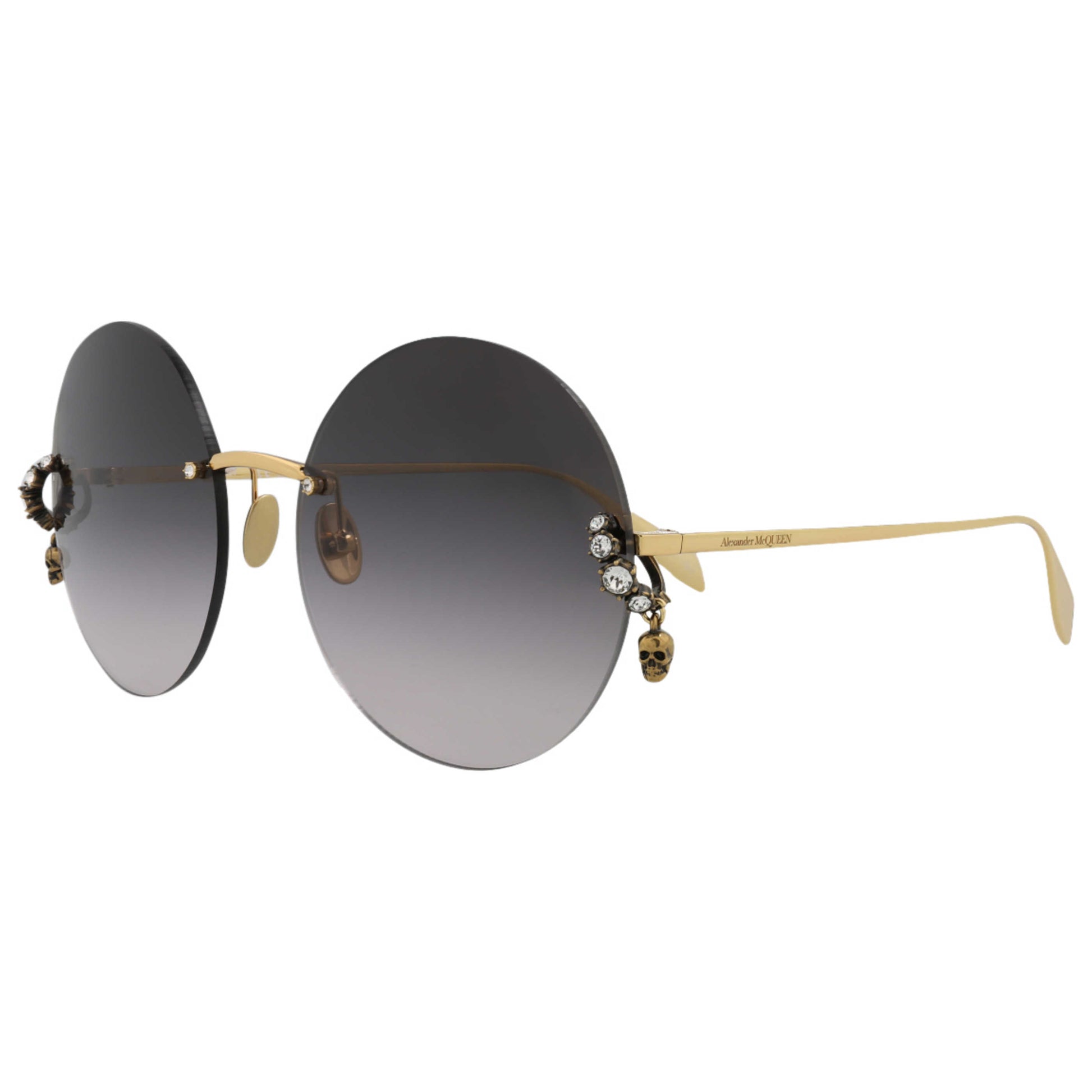 Front view of Alexander McQueen Special Edition Women's Sunglasses AM0418S-30014346-001