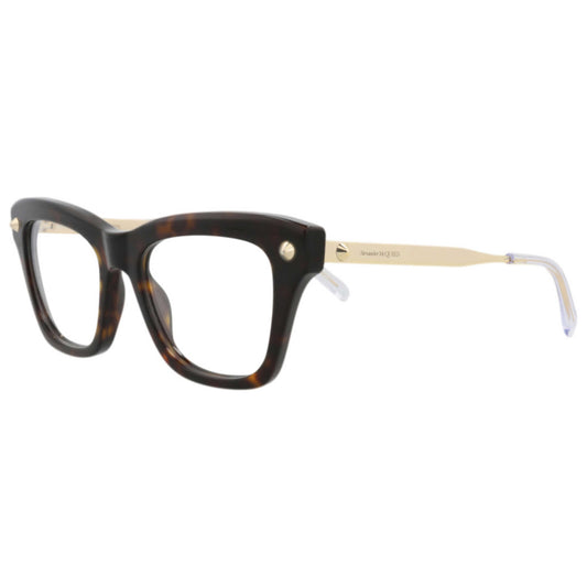 Front view of Alexander McQueen Women's Eyeglasses AM0484O-30015693-002