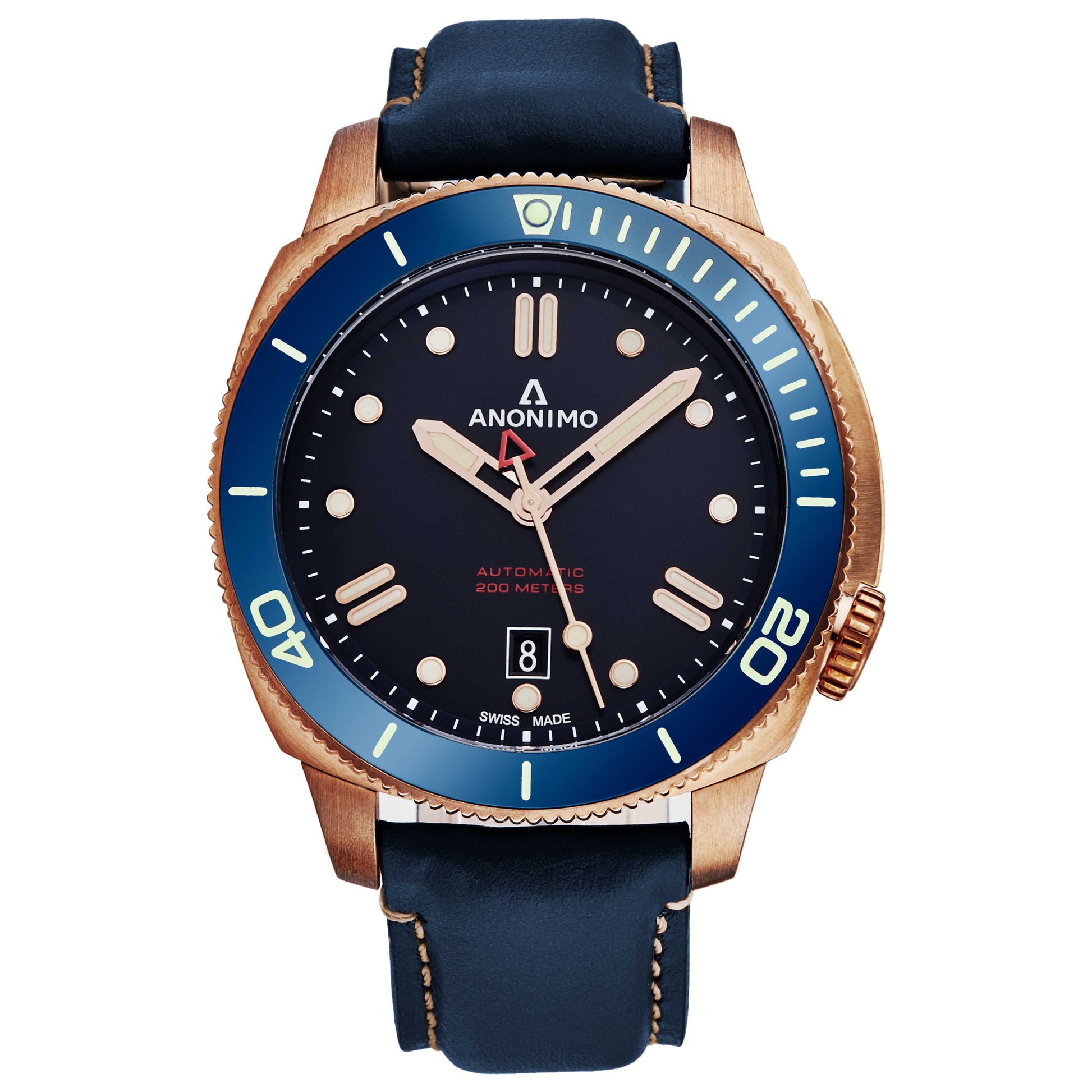 Front view of Anonimo Nautilo Men's Automatic Watch AM100207005A07