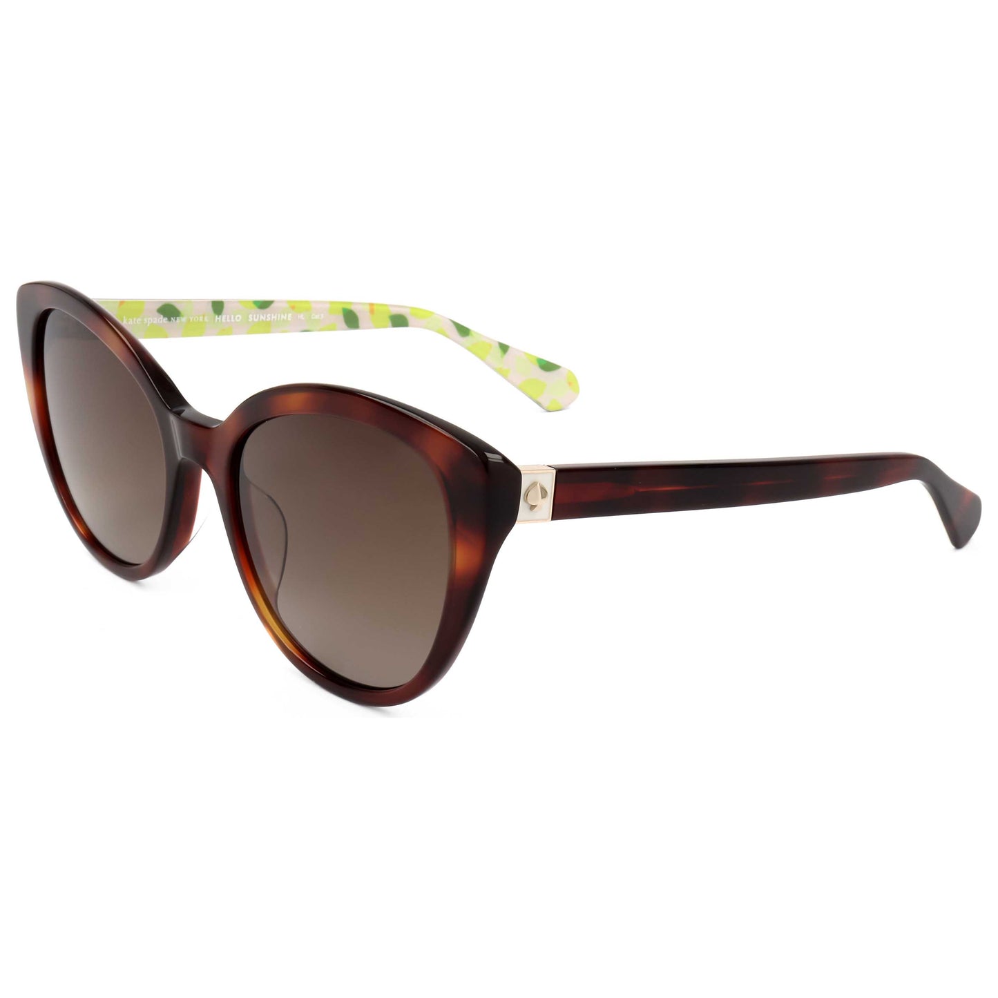 Front view of Kate Spade Women's Sunglasses AMBERLEE-S-1NR-55