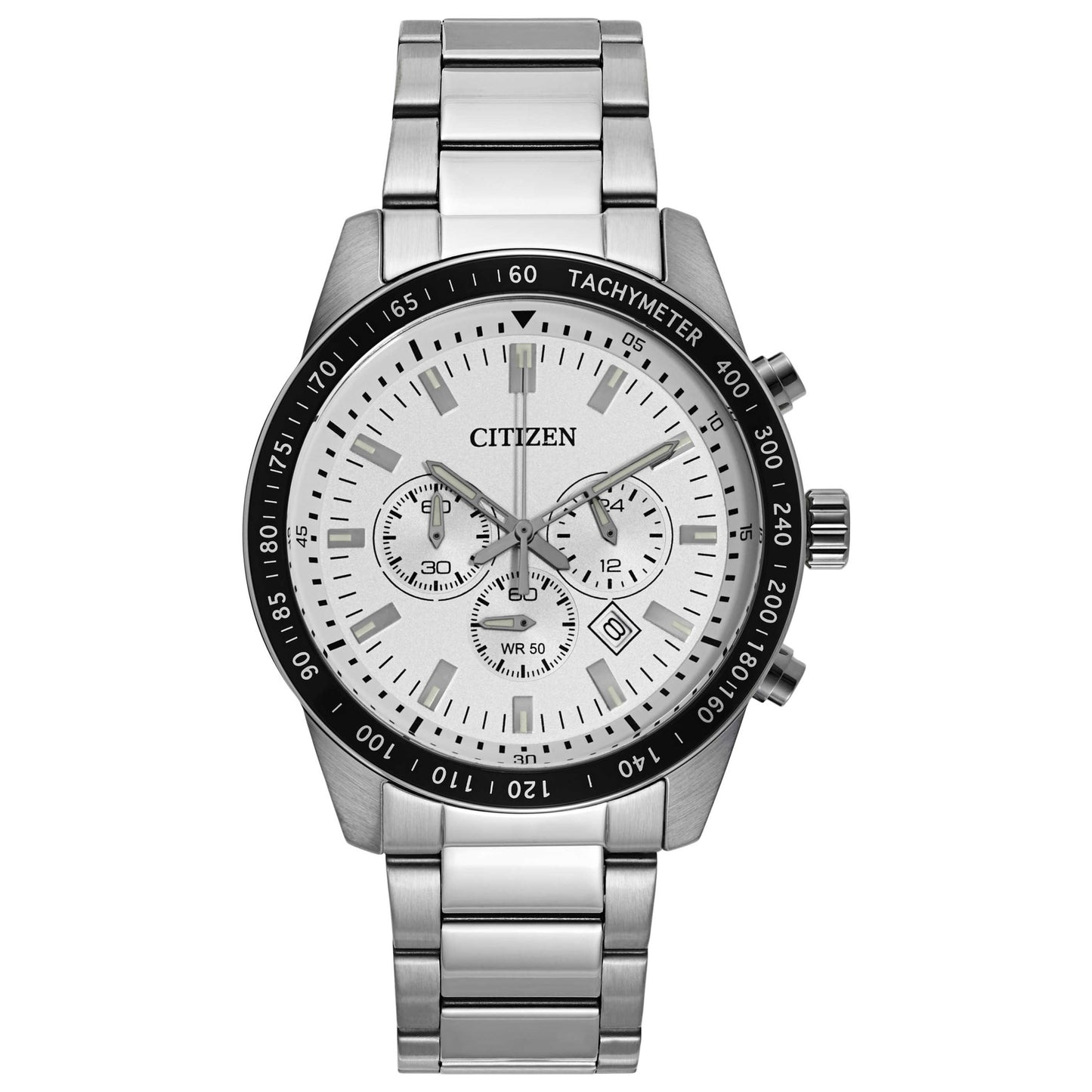 Front view of Citizen Urban Men's Japanese Quartz (Battery-Powered) Watch AN8070-53A
