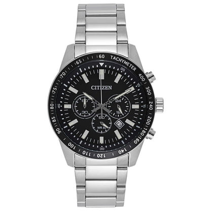 Front view of Citizen Urban Men's Japanese Quartz (Battery-Powered) Watch AN8070-53E