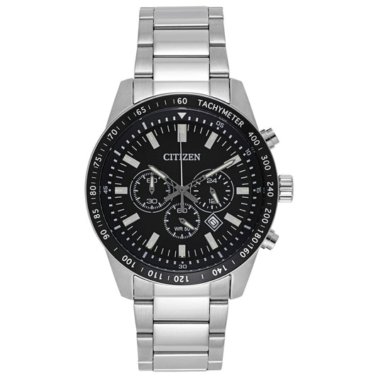 Front view of Citizen Urban Men's Japanese Quartz (Battery-Powered) Watch AN8070-53E