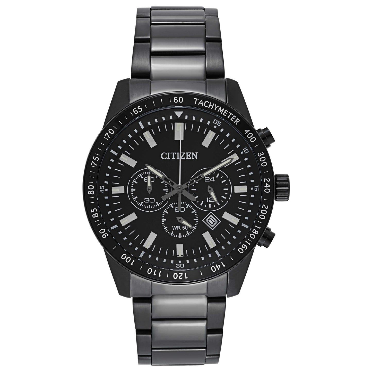 Front view of Citizen Urban Men's Japanese Quartz (Battery-Powered) Watch AN8075-50E