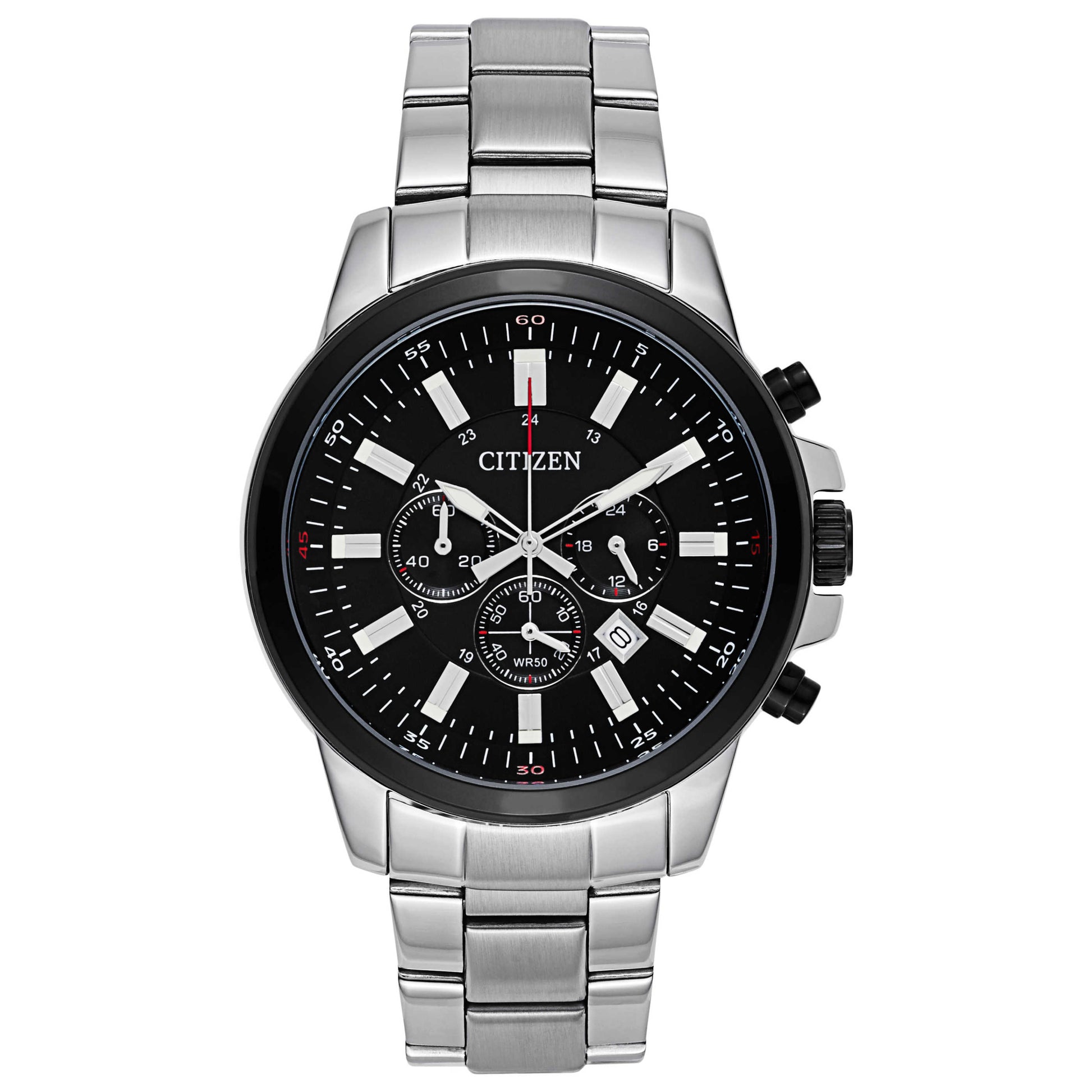 Front view of Citizen Urban Men's Japanese Quartz (Battery-Powered) Watch AN8081-57E
