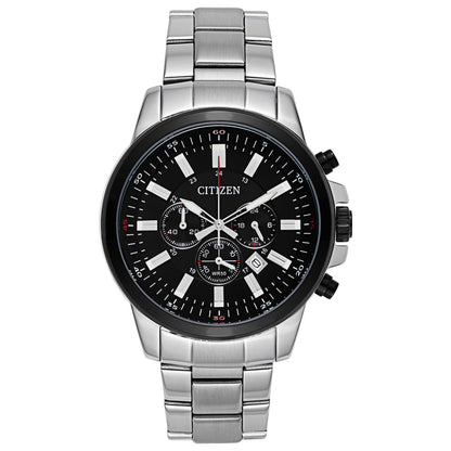 Front view of Citizen Urban Men's Japanese Quartz (Battery-Powered) Watch AN8081-57E