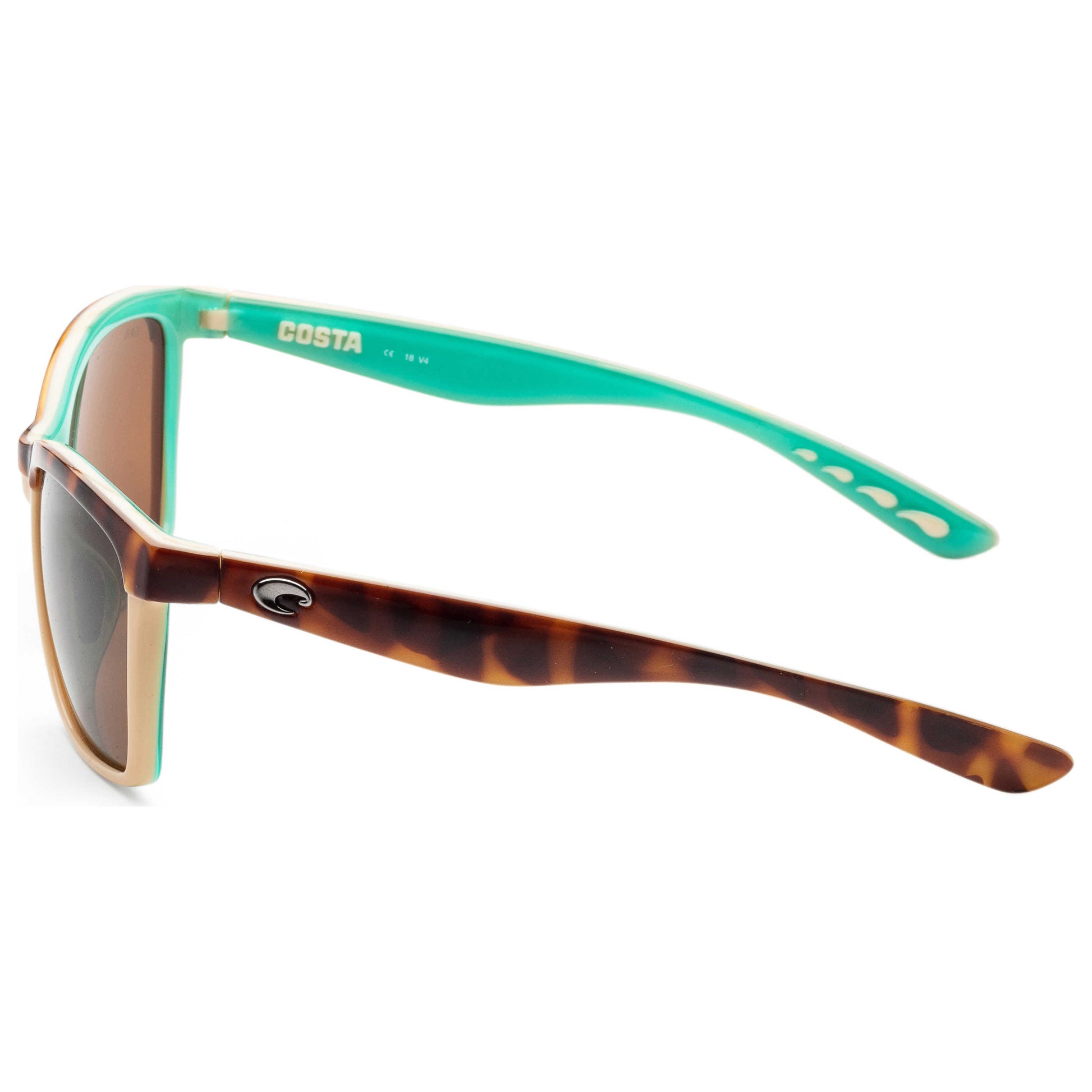 Left view of Costa del Mar Anaa Unisex Sunglasses ANA105OCGLP