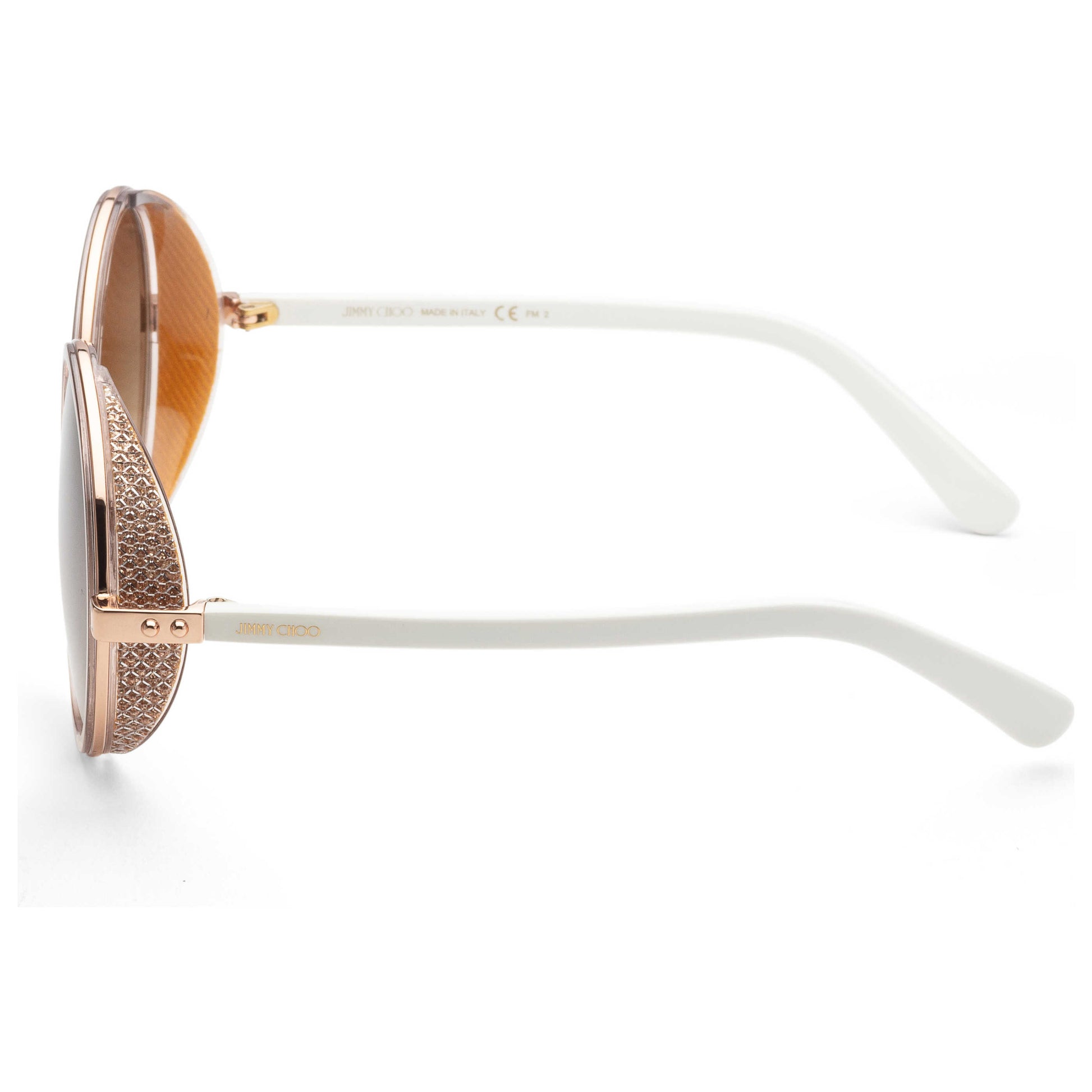 Left view of Jimmy Choo Andie Women's Sunglasses ANDIENS-01KH-CC