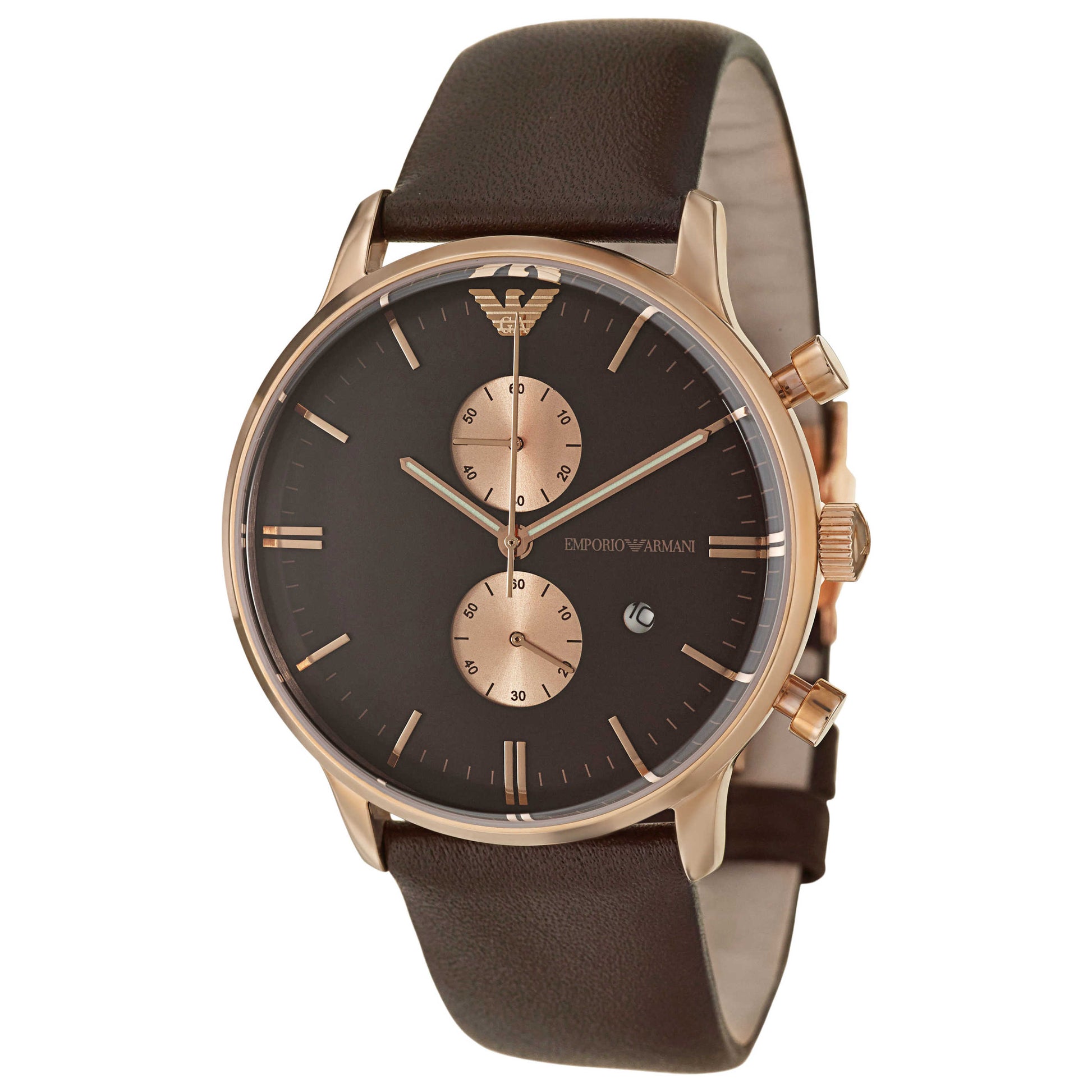 Front view of Emporio Armani Classic Men's Quartz Watch AR0387