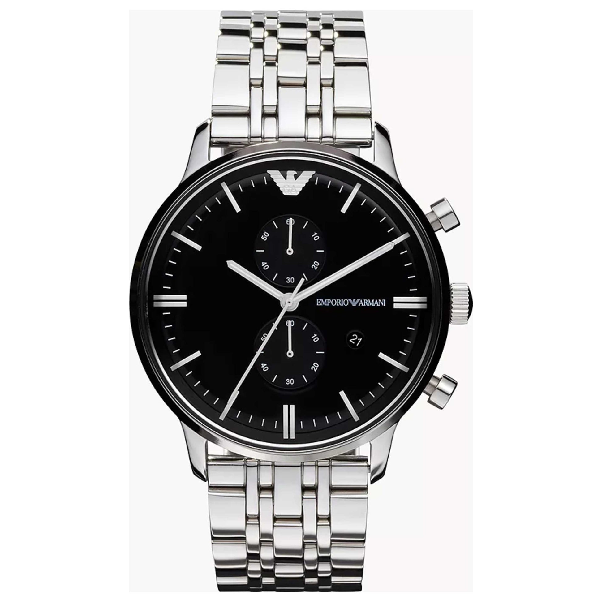 Front view of Emporio Armani Classic Men's Quartz Watch AR0389
