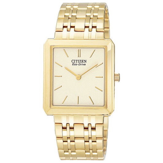 Front view of Citizen Stiletto Men's Solar Powered Quartz Eco-Drive Watch AR1072-51P