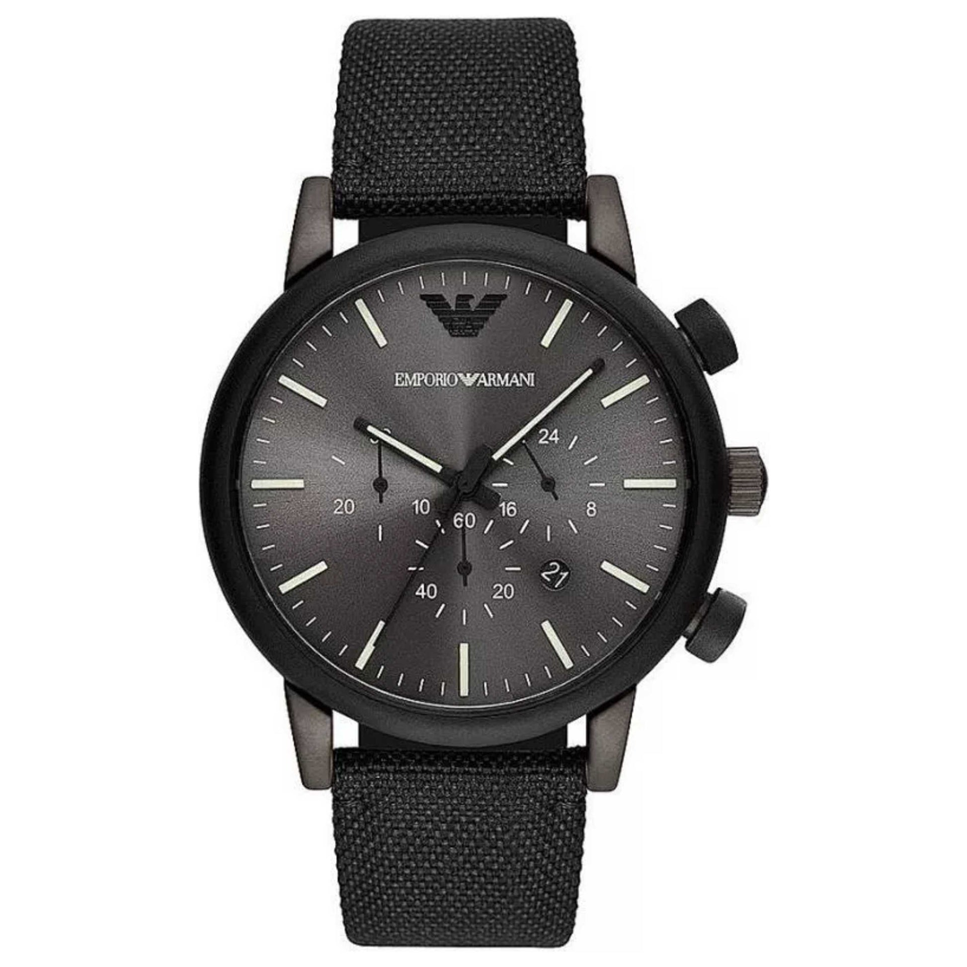 Front view of Emporio Armani Luigi Men's Quartz Watch AR11409
