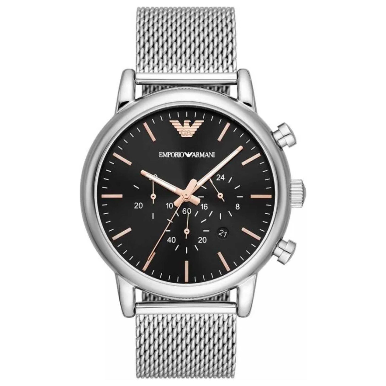 Front view of Emporio Armani Luigi Men's Quartz Watch AR11429