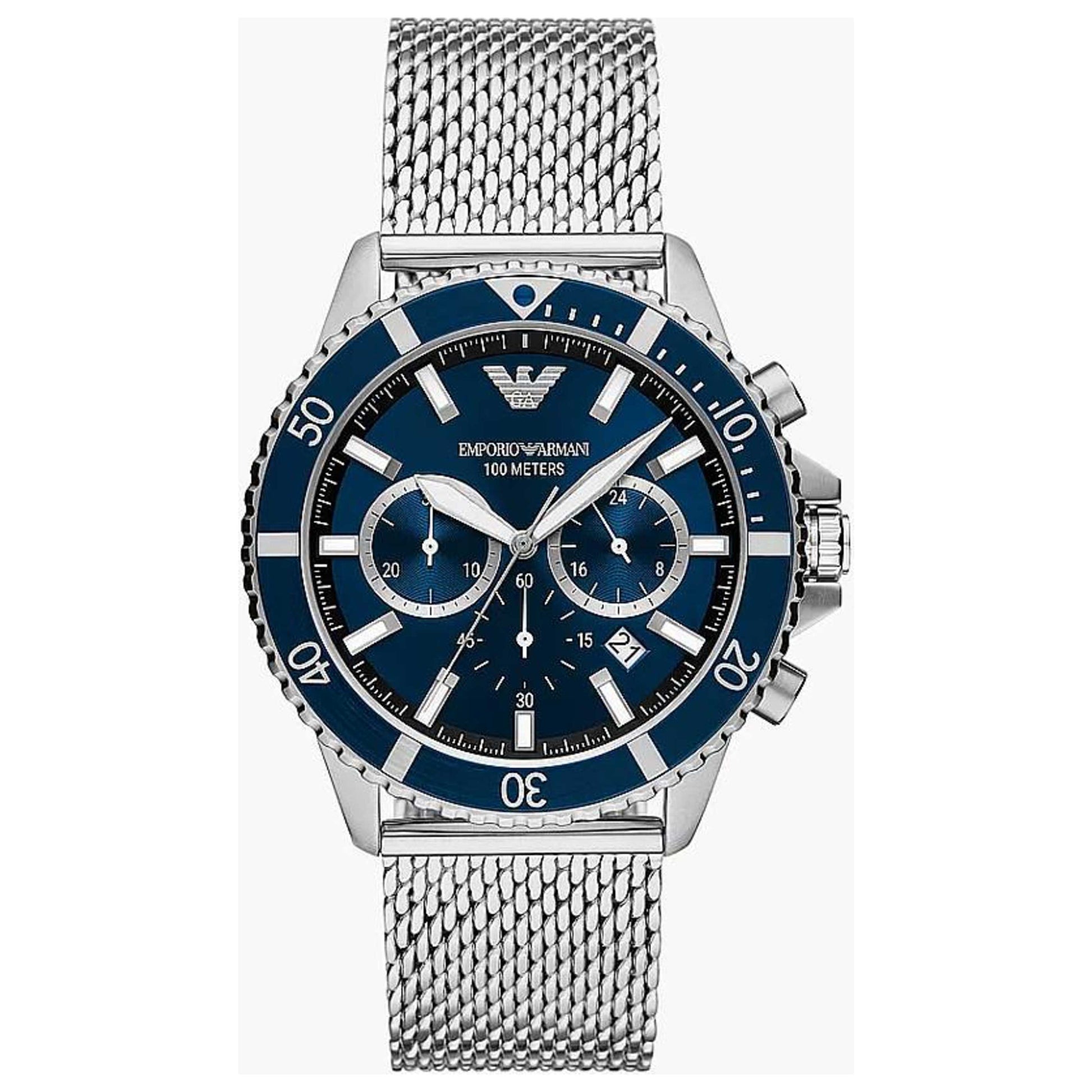 Front view of Emporio Armani World Explorer Men's Quartz Watch AR11587