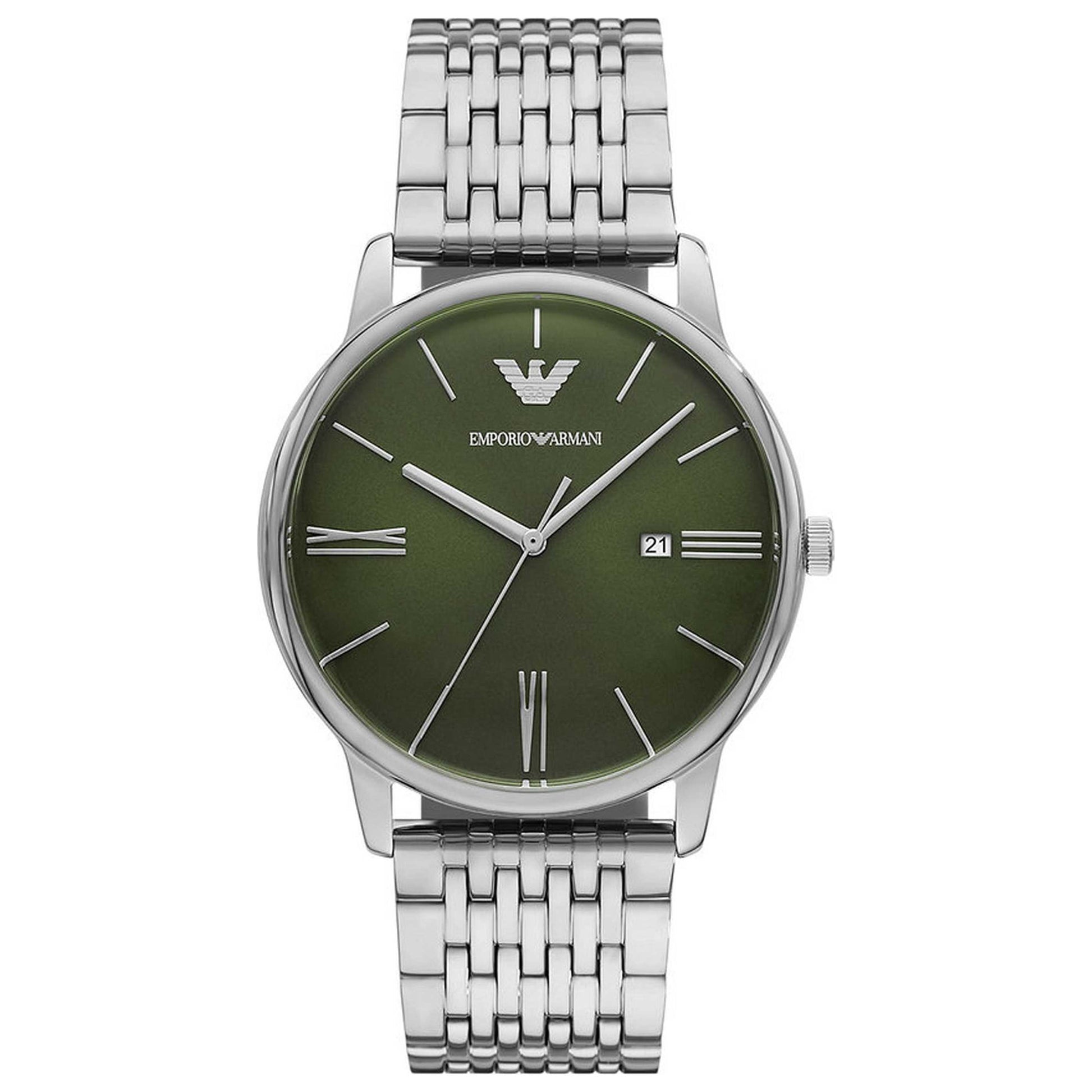 Front view of Emporio Armani Minimalist Men's Quartz Watch AR11644