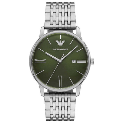 Front view of Emporio Armani Minimalist Men's Quartz Watch AR11644