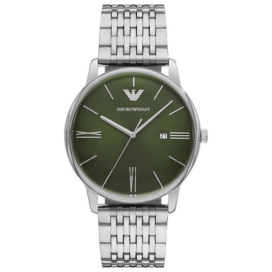Front view of Emporio Armani Minimalist Men's Quartz Watch AR11644
