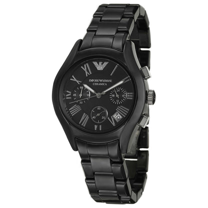 Front view of Emporio Armani Ceramica Women's Quartz Watch AR1401